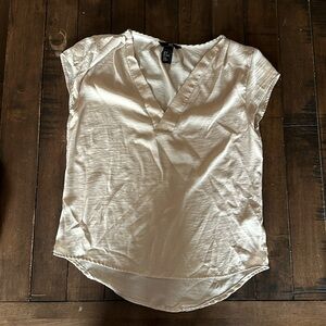 Cream blouse from H&M, Size 4, flowy